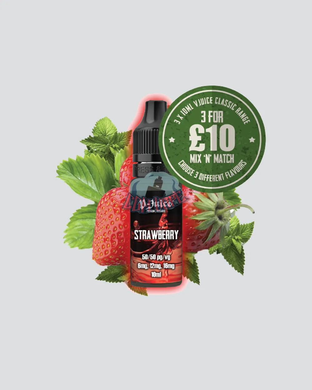 Strawberry 50/50 V-juice 10ml