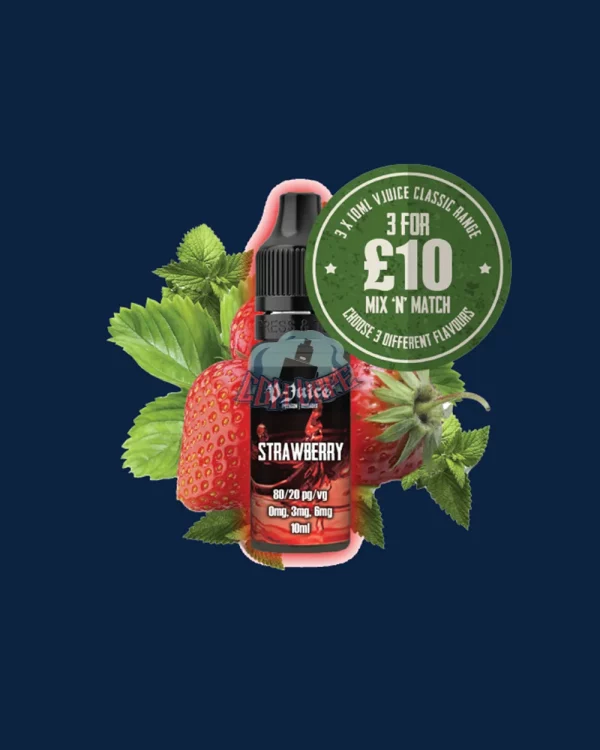 Strawberry 10ml V-juice 80/20