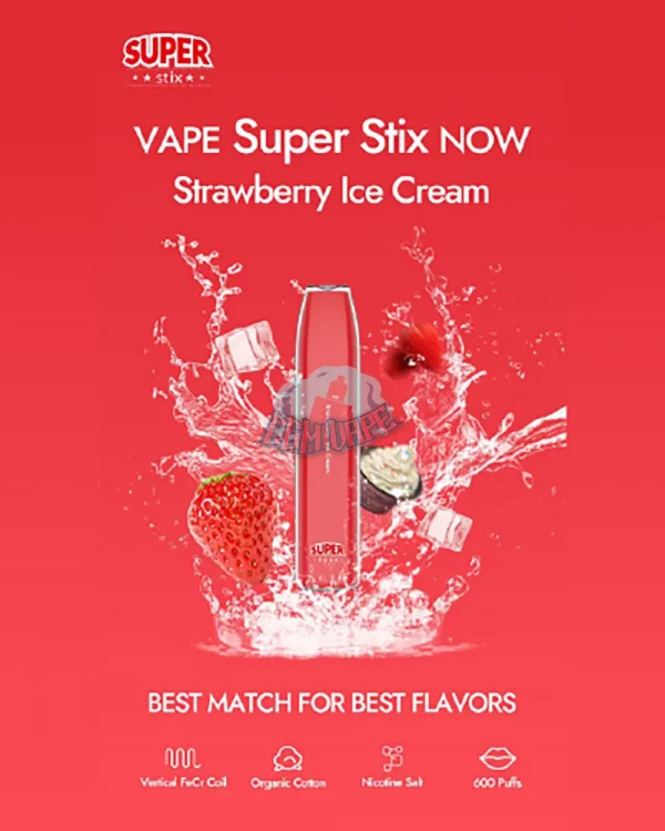 Super Stix Strawberry Ice Cream