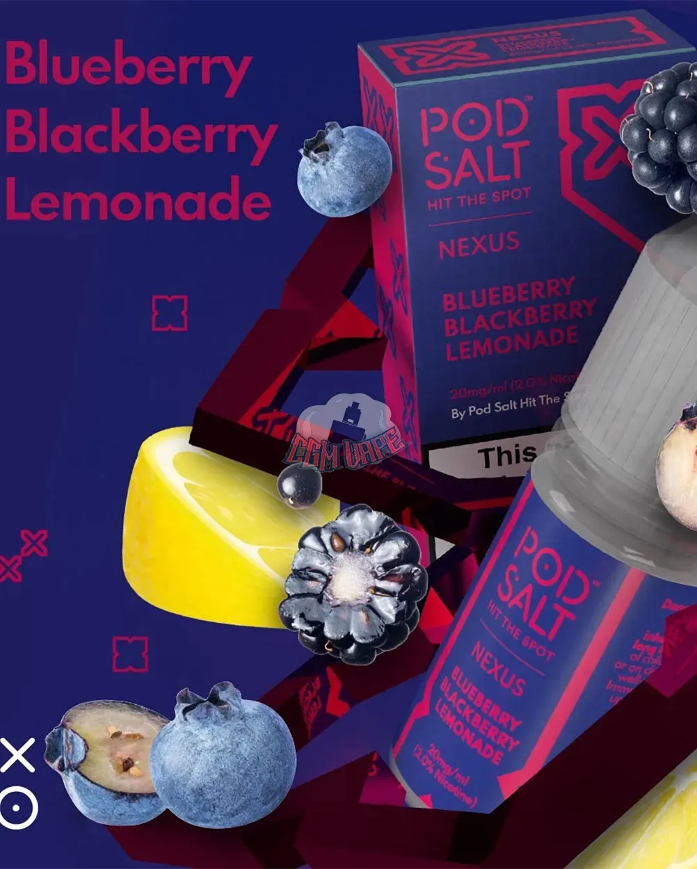 Pod Salt Nexus Blueberry Blackberry Lemonade